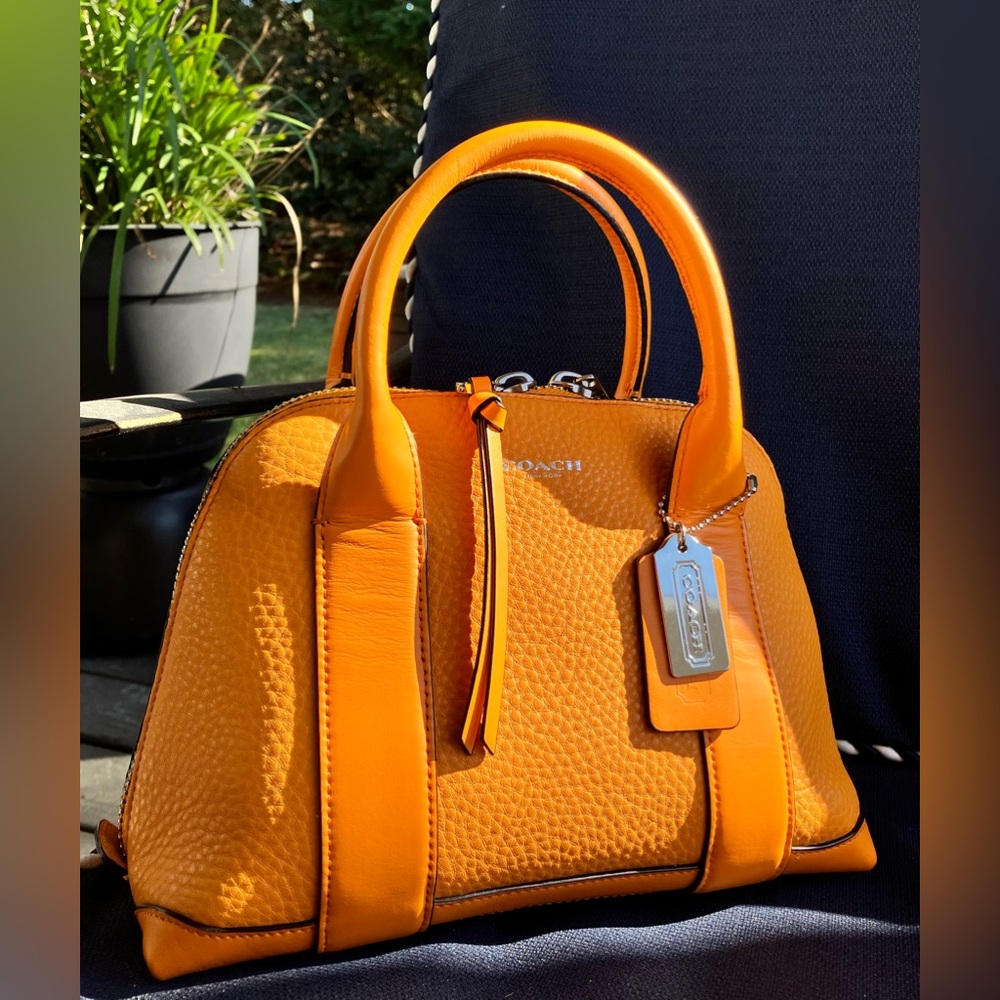 COACH Orange #30143 Bleeker Mini Preston